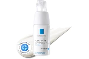 ‎LA ROCHE-POSAY La Roche Posay Regenerierende Augencreme für zu Allergien neigende Augenpartien, Beruhigt Rötungen und Juckreiz, Mit Niacinamid, Neurosensinen und Sphingobioma, Toleriane Dermallergo Augen, 20 ml