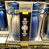 Contigo Thermalock Bouteille d'eau en acier inoxydable 567 gram - 2-pack, Acier inoxydable, Monaco and Ombre, 20oz