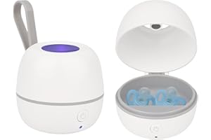 runpeak Sterilisator für Babyflaschen – Tragbarer UV Sterilisator mit 3-Minuten Schnell-Desinfektion, 270-Min Akku & USB-Aufladung, kompakter Flaschen Sterilisator Baby für unterwegs