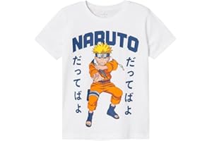 NAME IT Nkmmacar Naruto SS Top Noos Sky T-Shirt Bambini e Ragazzi