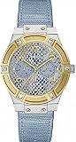 Guess Damen-Armbanduhr Analog Quarz Leder W0289L2