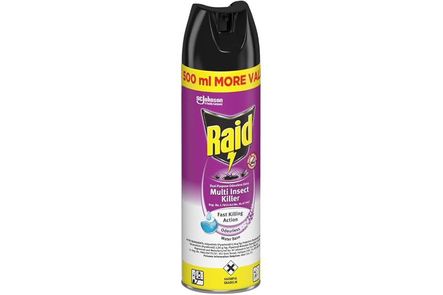 Raid, Mik, Odourless, Multi-Insect Killer, 500 ml