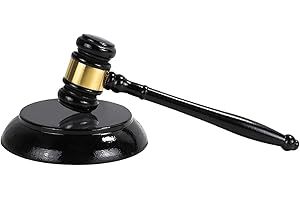 MEGYAD Richterhammer und Resonanzblock aus Holz: Richterhammer Holz Richter Hammer Set für Richter Anwälte Meeting Auktion Verkauf und Geschenke Kinder Rollenspiele