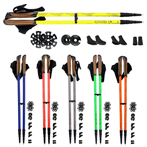 Teleskopstöcke POWER WALKER 2.0 Anti-Shock Trekkingstöcke Nordic Walking Schneetouren Wanderstock Aluminium von BB Sport Teleskopstöcke POWER WALKER 2.0 Anti-Shock Trekkingstöcke Nordic Walking Schneetouren Wanderstock Aluminium von BB Sport