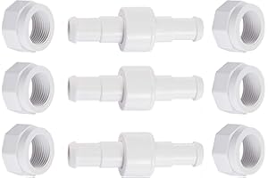 Amptyhub Tuyau pivotant D20 avec écrou D15 - Compatible avec Zodiac Polaris 280, 380, 180 - Pièce de rechange