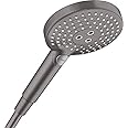 hansgrohe 26530340 Raindance Select S Hand Shower 120 3 Jet Brushed Black Chrome, 3 Sprays