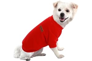 HuaLiSiJi Sweter dla psa dla małych psów bluza dla psa Chihuahua sweter dla kota z miękką teksturą, rozciągliwa łatwa do noszenia i żywymi kolorami (XS, czerwony)