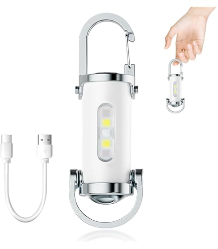 Mini torcia LED G1 da 40 lumen, ricaricabile tramite tipo C, piccola