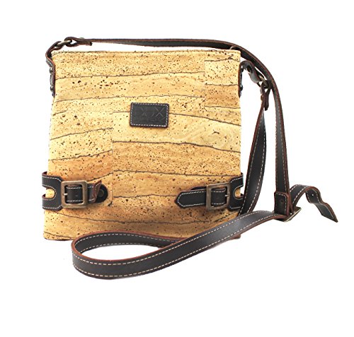 Cork CROSS-BODY BAG For Men and Woman ECO-FRIENDLY by Dux Cork GENUINE PORTUGUESE PREMIUM Cork Fabric 100% QUALITY GRARANTEE