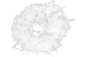Generic 2m Plume Boa Moelleux Appliques à Coudre pour Décoration Chapeau Costume Artisanat Diy - Blanc