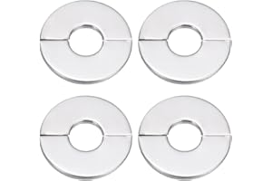 JRYXDS 4 Stück Heizungsrohr Rosette Abdeckung FüR Rohre Rosetten Wasseruhr Abdeckrosette Edelstahl Rohrmanschetten Geteilte Rohrabdeckung Ventilkappe Rosette FüR WasserhäHne Rohre HeizköRperrohre