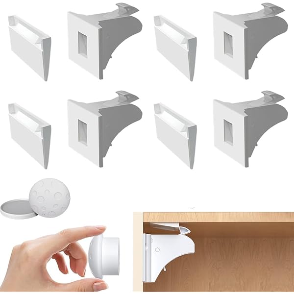 4PCS Blocca Finestre E Cassetti Per Bambini, Sistema Sicurezza