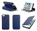 Produktbild Ultra Slim Tasche Leder Style Apple iPhone SE 2016 Hülle blau Cover mit Stand - Zubehör Etui smartphone Apple Apple iPhone 5SE 2016Flip Case Schutzhülle (Handy tasche folio PU Leder, Blue) - Brand XEPTIO accessoires