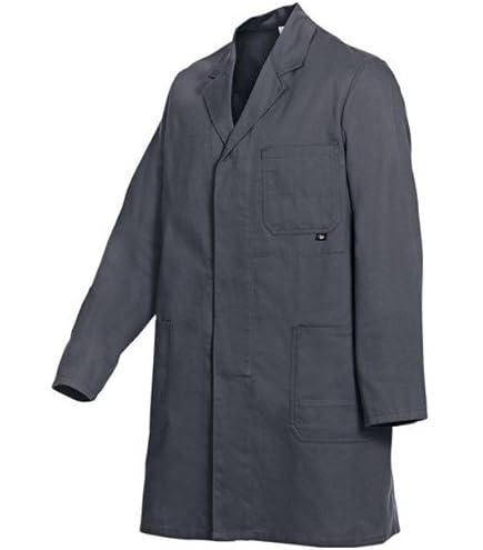 Planam Arbeitskittel BW 290 Herren, Grau, Lange Ärmel, Größe 58