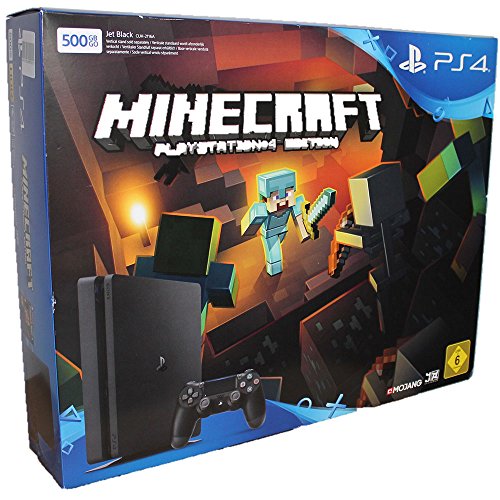 Preisvergleich Produktbild Sony Playstation 4 Slim inkl. Minecraft 500GB, Black, D-Chassis