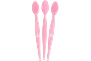 ‎MSQ MSQ 3 Stück Silikon Peeling Lippenpinsel, Lippen Peeling Bürste Lippenbürste Doppelseite Nase Saubere Pinsel