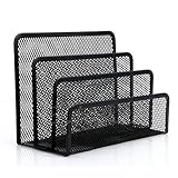 organizador de escritorio triplo cristal vertical & # x1 F337; ~ Material: Hierro ┇ Dimensión: 17.5 x 9 x 5.5 - 12.5 cm