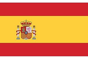 TrendClub100® Fahne Flagge „Spanien Spain ES“ - 150x90 cm / 90x150cm