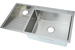 KSYGINXD Fregadero de lavandería con tabla de lavar, fregadero de cocina de acero inoxidable, para el hogar, piscina, balcón, lavabo, fácil de limpiar, doble cuenco, 1000 mm