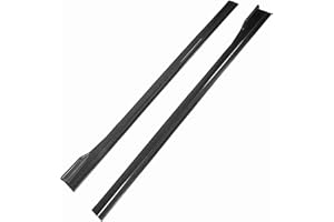 AQXREIGHT Jupe Lat¨¦rale de Voiture en Fiber de Carbone, 200X11cm, Type 4 Sections, S¨¦parateur de Jupe Lat¨¦rale Gauche Droite, Voitures Universelles