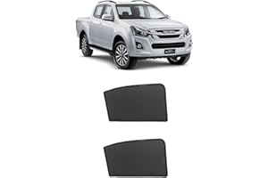 TUNEZ® Sunshades - Custom Side Window Sunshades Magnetic Sun Shade Rear Door Side Car (Compatible with Isuzu D-Max, RT50 & RT85 Year 2012-2019)