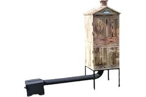 QLS HANDELS Fumoir en bois - 2 chambres - 50 x 50 x 120 cm