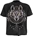 Produktbild Spiral Wolf Dreams Short Sleeve T-Shirt - Mens - XL - Black