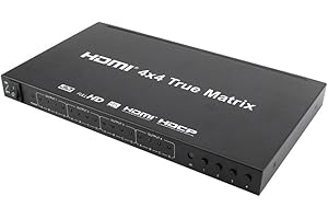 NEUTRAL PRODUCTS HDMI Matrix Switcher 4X4 4Kx2K 4 Entrée 4 Sortie HDMI Séparateur Matrix 4x4 Soutien IR Romote Contrôle 4K HDMI 1.4v Matrix Switcher Box Full HD 1080P 3D