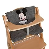 optimale Passform Hauck hochstuhlauflage Deluxe Mickey - Sitzkissen, Farbe grau