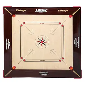 KD AAR-Kay Carrom Board Vinage Plywood Approved by Carrom Federation of India & International Carrom Federation