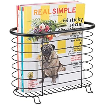 mDesign Zeitungshalter für die Wand – schöner Zeitschriftensammler aus