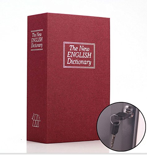 Preisvergleich Produktbild Spardose / Schlüsselsafe, englisches Wörterbuch, mittelgroß, Rot