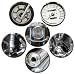 Produktbild Kühlschrankmagnete Motorrad Teile Magnete für Magnettafel stark 6er Set groß rund 50mm mit Motiv Chopper Details