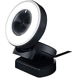 Razer Kiyo 1080p 30 FPS/720 p 60 FPS Streaming Webcam with Adjustable Brightness Ring Light, Built-in Microphone and…
