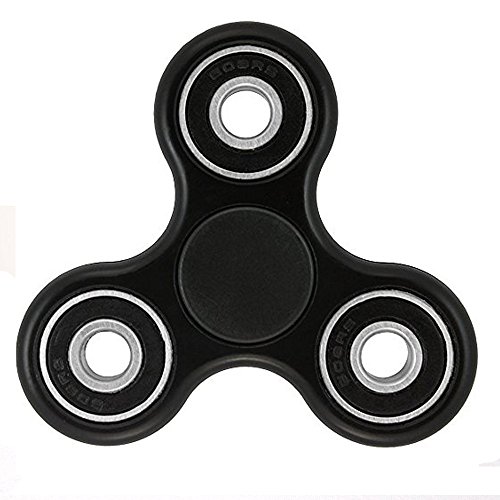 Hand Spinner Fidget Spinner Spielzeug Stress Reducer Tri-Spinner Fidget Premium Hybrid Keramik Lager EDC Focus Spielzeug für Töten Zeit entlasten Stress (2Pack(Weiß+Schwarz))HS053BW - 2