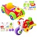 YIXIN Set of 2 Take-A-Part Disassembly Assembly Car and Motor Toys Removable and Detachable Matching Toys Family Fun