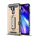 Produktbild Rosyheart LG G7 ThinQ Armor Case, Outdoor Hülle Tough Silikon + Hard Bumper Stoßfest Schutzhülle Kick Ständer Case Slim Armour Schale mit Kartenfach Tasche Hülle für LG G7 ThinQ 6.1", Gold