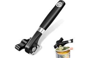 ANICY Abrelatas manual con abrebotellas – Abridor Abrelatas sin bordes afilados, abrelatas de acero inoxidable manual de mano para todo tipo de alimentos en latas
