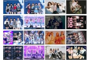 OBLRXM Blackpink Póster, Póster de lienzo de grupo de chicas coreanas BLACKPINK, Jisoo Jennie Rosé Lisa - 16 Póster, para decoración de sala de estar, dormitorio, 42 x29 cm, Póster de papel recubierto