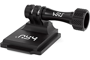 HSU Aluminiowy kask NVG Mount kompatybilny z GoPro Hero 13/12/11/10/9/8/7/(2018)/6/5/4 czarny, DJI Osmo Action i większością kamer akcji