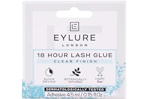 Eylure 6003013 18 Hour Lash Glue,Latex Free, CLEAR, 4.5 ml (Pack of 1)