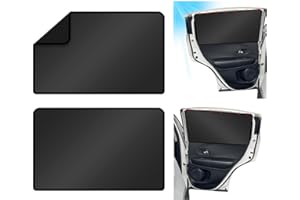 URAQT Osłona przeciwsłoneczna na okno boczne samochodu z magnesami, 2 szt., dzieci, łatwa instalacja, zasłony szkicowe UV i ciepło dla niemowląt dzieci dorosłych zwierząt domowych