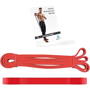 Boldfit Heavy Resistance Band for Workout Exercise & Stretching Pull Up Bands For Home Exercise & Gym Exercise Bands for Men & Women Resistance Tube Loop Bands Toning Bands - Red ( 7-15 Kg)