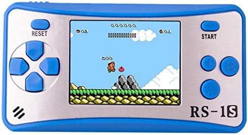 Kids Retro Handheld Game Console with Built in 168 Classic 80's Old Video Games Portable Gaming Player Boy Arcade System Playstation Unique Gift for Children (Blue)