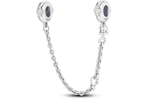 CYMYSS Charms Femme Charms et Breloques pour Femme 925 Argent Chaîne de Sécurité Spacer Stopper Stoppeur/Bloqueur Perles Cadeaux pour votre petite amie, votre mère