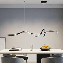 Lampadario LED Legno Per Cucina Dimmerabile - Telecomando E App Control, Regolabile In Altezza 120cm - Foto 6