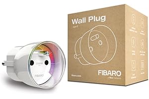 FIBARO Wall Plug/ Prise Intelligente Type E, Z-Wave +, Incolore