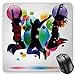 Produktbild HYYCLS Youth Mauspads, Happy People Teenagers Jumping and Bubbles in Vibrant Colors Partying with Friends, Standard Size Rectangle Non-Slip Rubber Mousepad, Multicolor