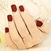 HimanJie 24PCS French Frosted Nail Films False Nails Nail Art Tools