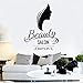 Produktbild Wandtattoos Wandaufkleber Wandsticker Schönheit Mädchen Silhouette Beauty & Spa Zeichen Vinyl Fenster Kreative Wohnkultur Salon Kunst Aufkleber Fertige Größe 42X57 Cm